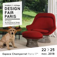 DESIGN FAIR PARIS by Les Puces du Design. Du 22 au 25 novembre 2018 à Paris17. Paris.  14H00